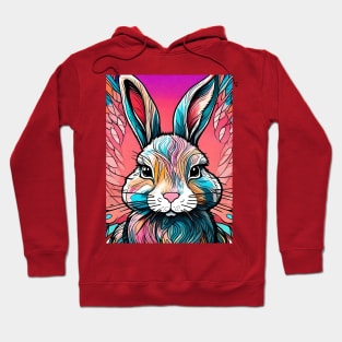 Rainbow Hare #008 Hoodie